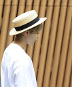 BEAMS JAPAN <UNISEX> 丸高製帽所 * BEAMS JAPAN / 別注 カンカン帽 ビームス ジャパン 帽子 キャップ ブラウン ブラック【...