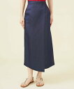 Sybilla シルク和紙デニムラップスカート シビラ スカート その他のスカート ネイビー【送料無料】