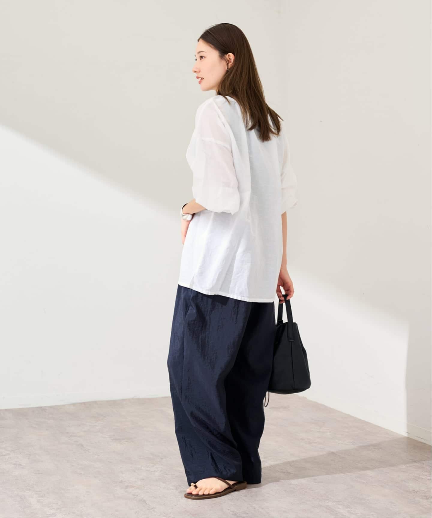 ERIC BERGERE DAMOISEAU STRIPE WHITE フレームワーク トップス シャツ・ブラウス ホワイト
