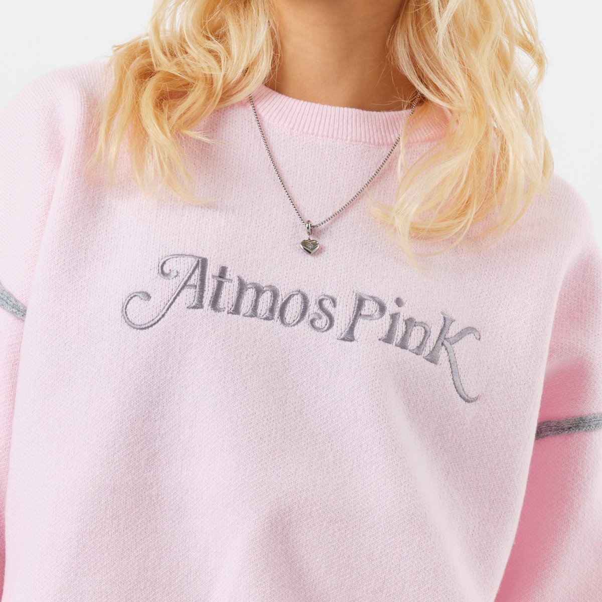 atmos pink atmos pink Logo Knit Top PINK アトモス トップス ニット ピンク