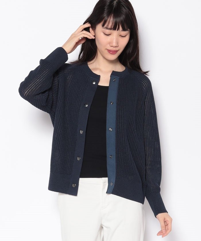 【SALE／51%OFF】Leilian 透かし編みカー