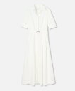 allureville ◇ サッカースキッパーシャツワンピース アルアバイル ワンピース・ドレス シャツワンピース ブラック ホワイト【送料無料】