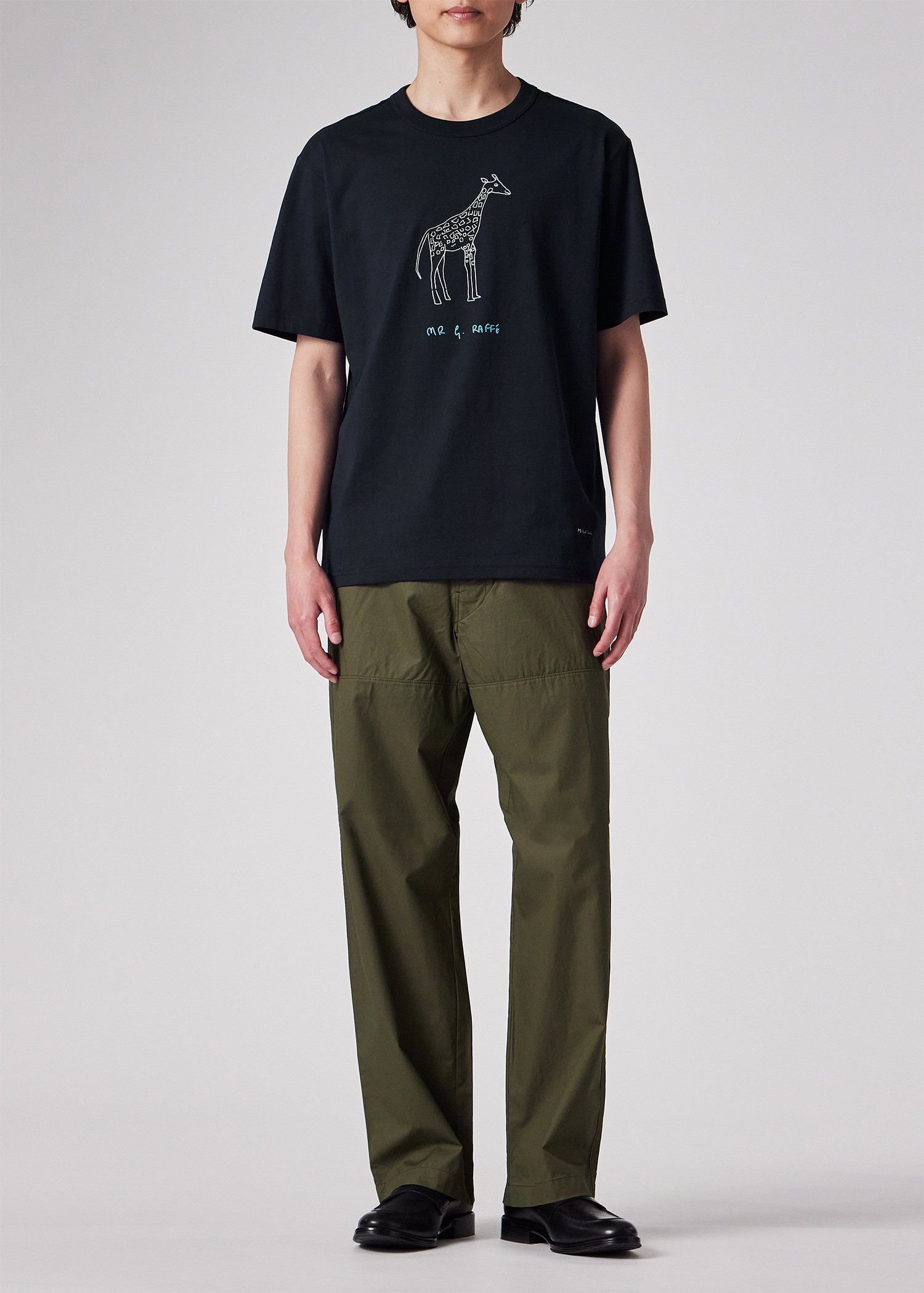 【SALE／20%OFF】PS Paul Smith Drawn by Paul "Mr Giraffe" Tシャツ ポール・スミス トップス カットソー・Tシャツ ホワイト ネイビー【送料無料】