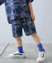 【SALE/10%OFF】CIAOPANIC TYPY 【KIDS】アフリカンバティック柄イージーショーツ チャオパニックティピー パンツ その他のパンツ ネイビー ブラック【送料無料】
