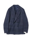 TOMORROWLAND MEN 【WEB先行予約・別注】De Petrillo SIBILLA シルクネップ ダブルブレステッド6Bジャケット トゥモローランド ジャケット・アウター テーラードジャケット・ブレザー ネイビー ブラック【送料無料】