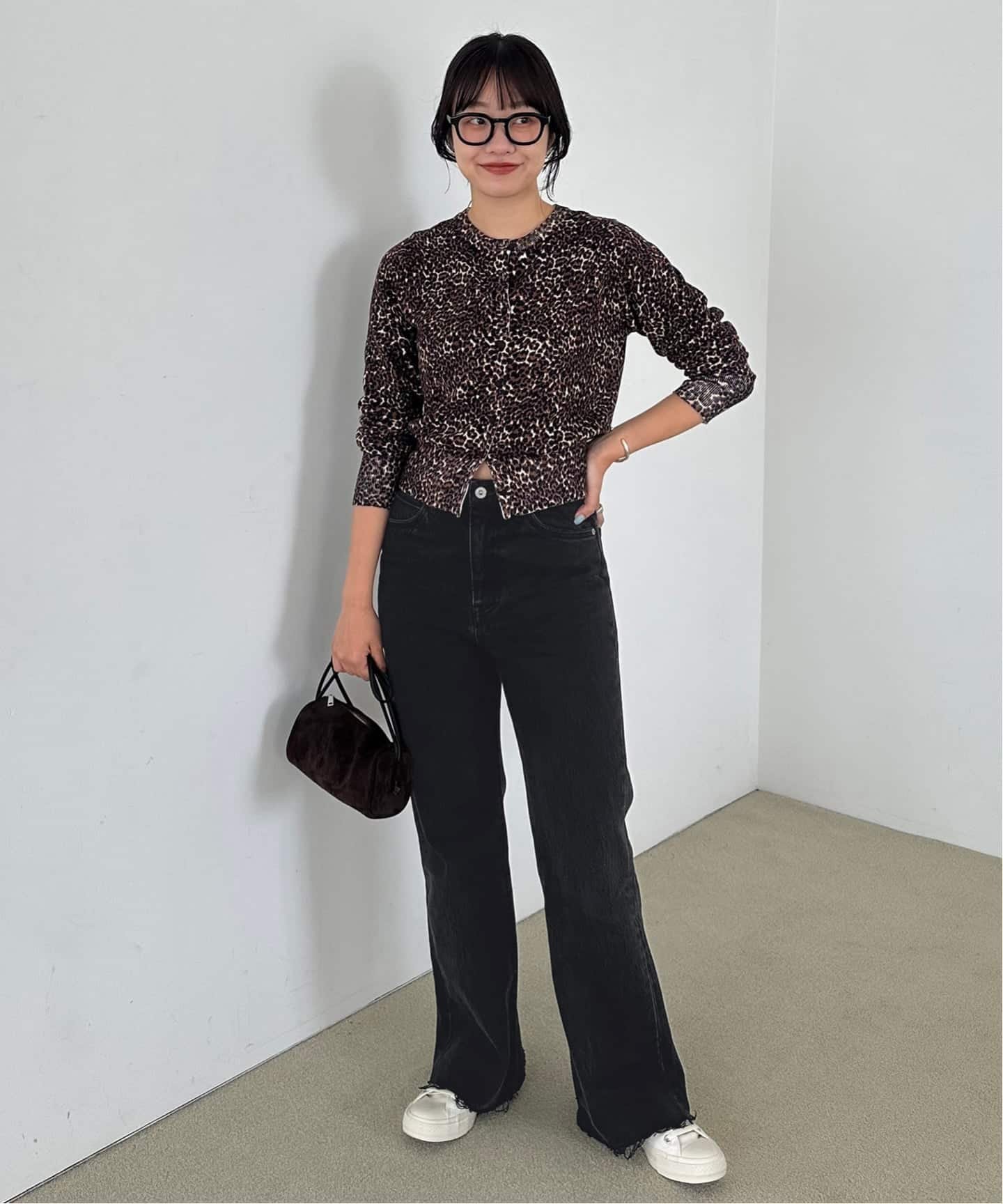 SLOBE IENA 《シリーズあり》LE DENIM LEAN BOOTY LEGデニム スローブ イエナ パンツ ジーンズ・デニムパンツ ブルー ブラック
