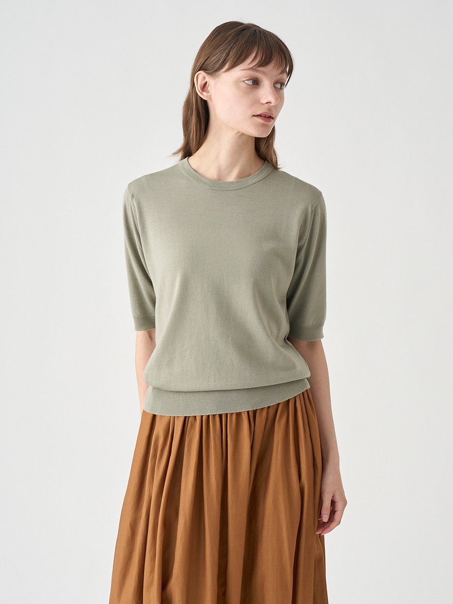 JOHN SMEDLEY クルーネック半袖ニットプルオーバー ｜ ESTA ｜ 30G MODERN FIT ジョンスメドレー トップス ニット【送料無料】