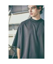 ABAHOUSE LASTWORD 【AH ABAHOUSE】カットジョーゼット ドロップショルダー モックネック アバハウス トップス カットソー・Tシャツ ブラック ホワイト グレー ブルー ピンク ブラウン グリーン