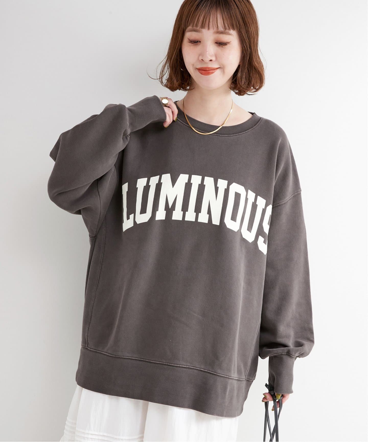 B.C STOCK 【WEB限定】ピグメントビッグロゴスウェット ベーセーストック トップス スウェット・トレーナー ベージュ ブルー レッド【送料無料】のサムネイル