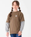 【SALE/30%OFF】KRIFF MAYER (K)フェイクレイヤード スウェット (雪男) クリフメイヤー トップス スウェット・トレーナー ブラウン グ...