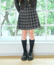 repipi armario 【卒服2025】チェックプリーツスカート レピピアルマリオ スカート ミニスカート ブルー ブラック グリーン ブラウン グレー【...