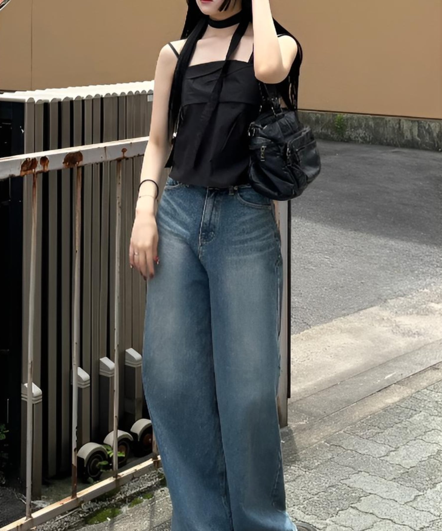 Chikashitsu + 【Chikashitsu +】multi pocket vintage bag / バッグ 鞄 ショルダーバッグ ネバーマインドザエックスユー／チカシツプラス バッグ ショルダーバッグ ブラック【送料無料】