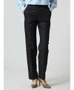 Aquascutum WOMEN 【セットアップ対応】シャークスキンパンツ アクアスキュータム パンツ その他のパンツ ブラック グレー【送料無料】