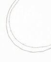 niko and ... 2連チェーンネックレス ニコアンド アクセサリー・腕時計 ネックレス グレー イエロー