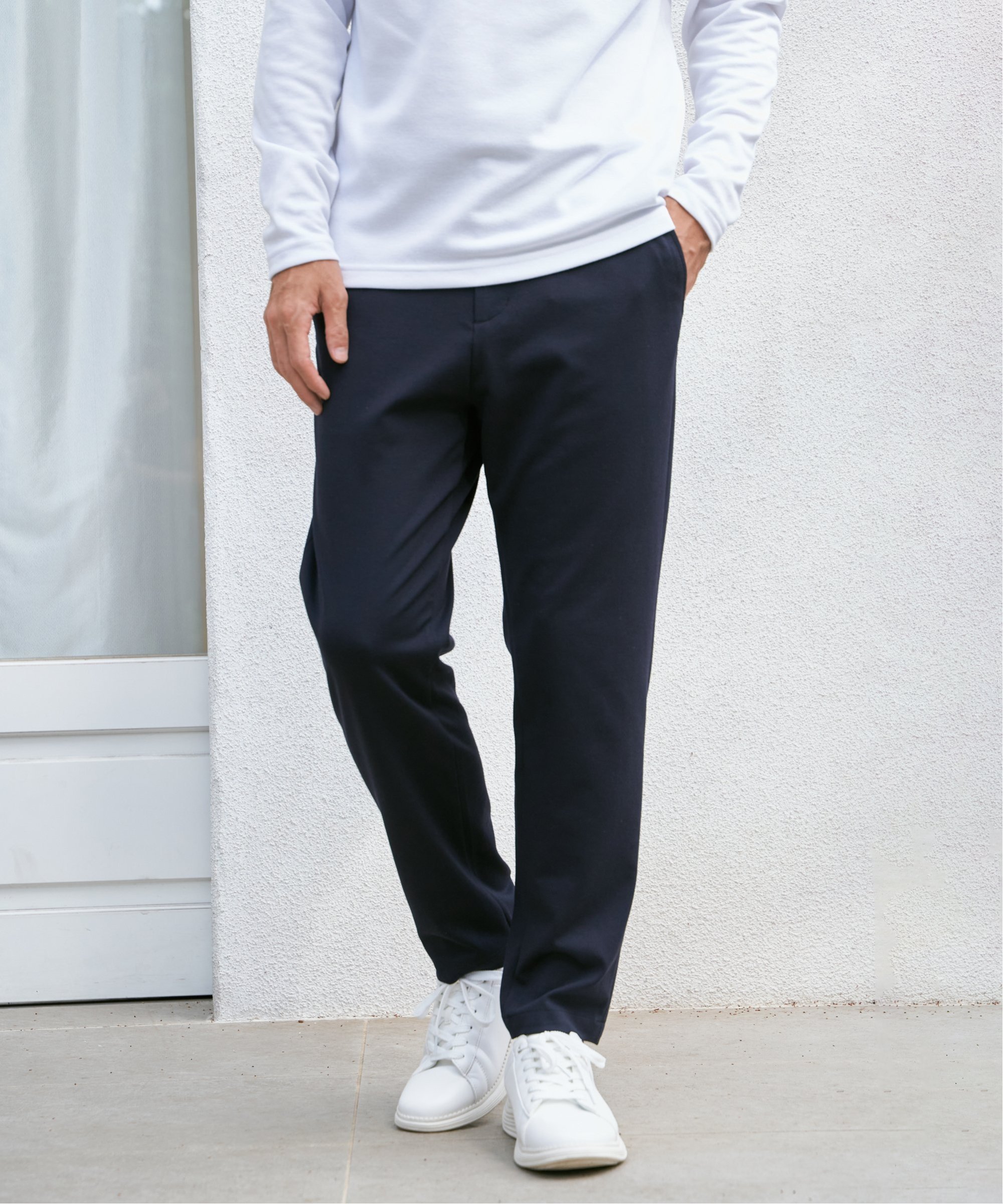 【SALE／20%OFF】IKKA LOUNGE 【セットアップ対応】GOKU楽ワークTRポンチイージーパンツ イッカ パンツ その他のパンツ ブルー ブラック グレー【送料無料】