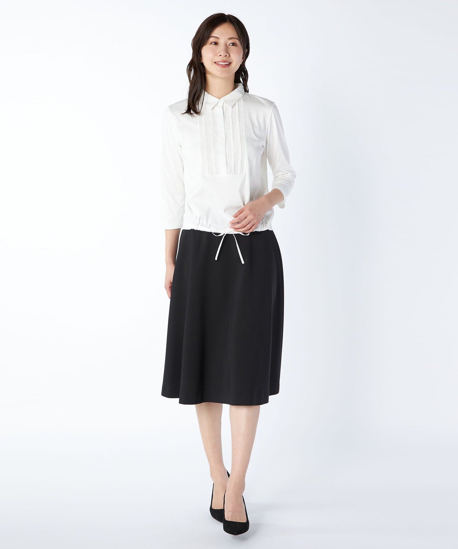 KEITH 60/-スムースカットソーステンカラー キース トップス カットソー・Tシャツ ホワイト ネイビー