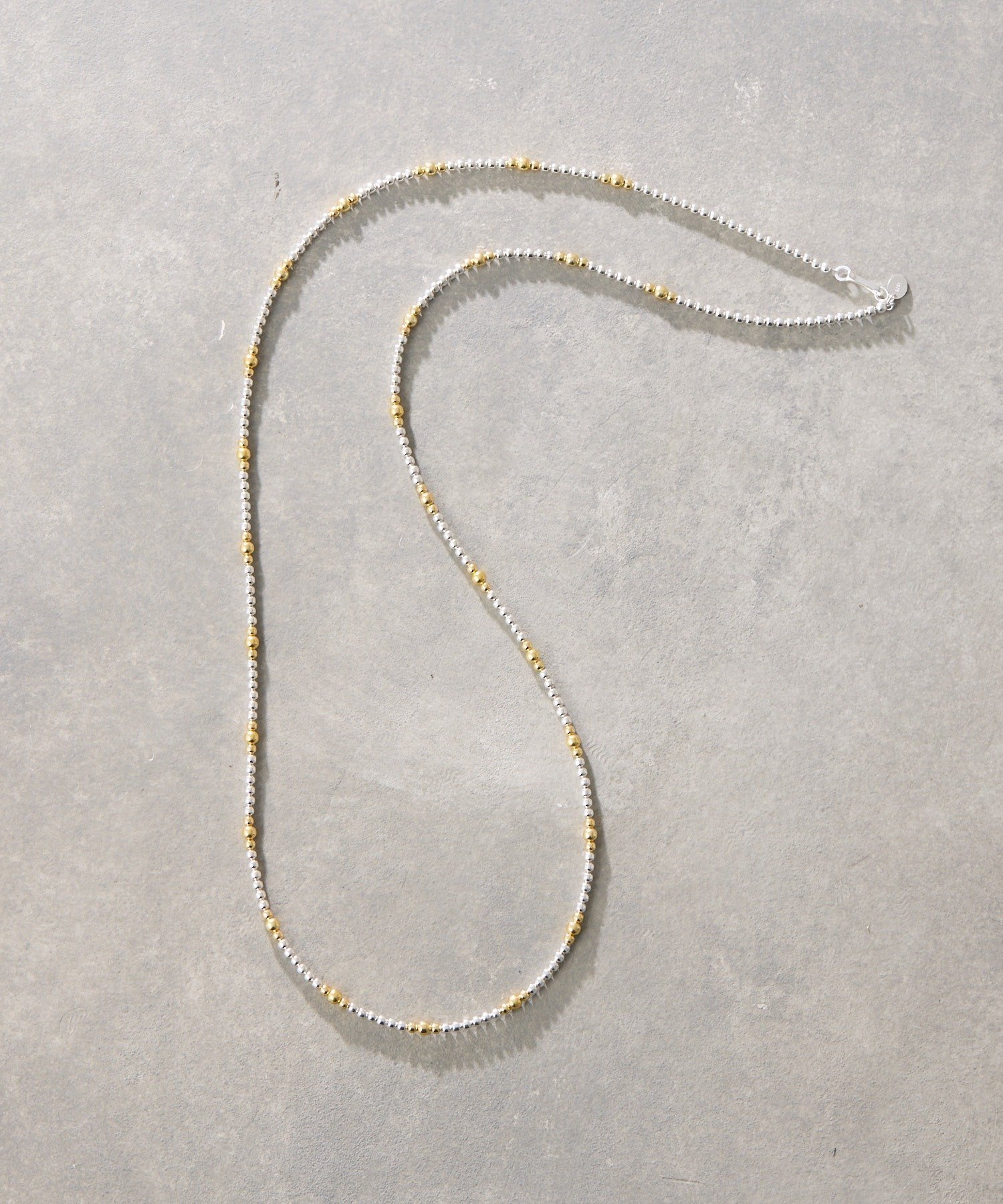 ear PAPILLONNER 《スターリングシルバー使用》縞々ナバホパール3×80ネックレス イア パピヨネ アクセサリー・腕時計 ネックレス シルバー【送料無料】