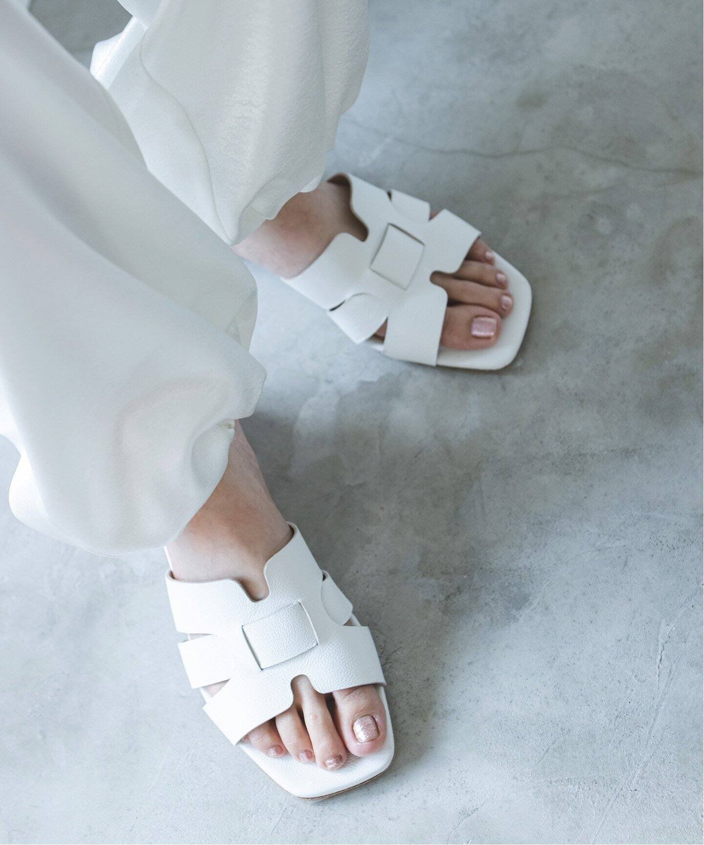 NOBLE 【FABIO RUSCONI】ミュール ノーブル シューズ・靴 サンダル ホワイト ベージュ【送料無料】のサムネイル