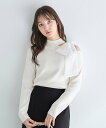 【SALE/31%OFF】INGNI INGNI/(W)12Gワンショルシアーリボンニット イング トップス ニット ブラック ホワイト グレー ピンク