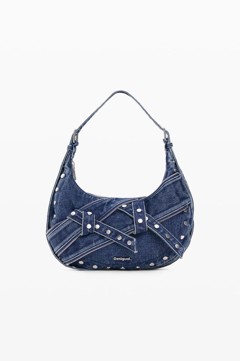 Desigual ミディアムデニムバッグ デシグアル バッグ ショルダーバッグ ブルー【送料無料】