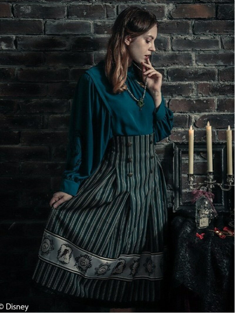 【SALE／50%OFF】axes femme ディズニーヴィランズ/スカート アクシーズファム スカート その他のスカート グレー グリーン レッドのサムネイル