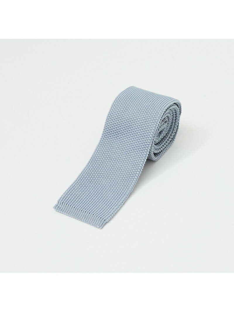 ABAHOUSE LASTWORD 【Japan Made】ニット 無地 タイ アバハウス スーツ・フォーマル ネクタイ・蝶ネクタイ シルバー レッド グリーン ブルー ネイビーのサムネイル