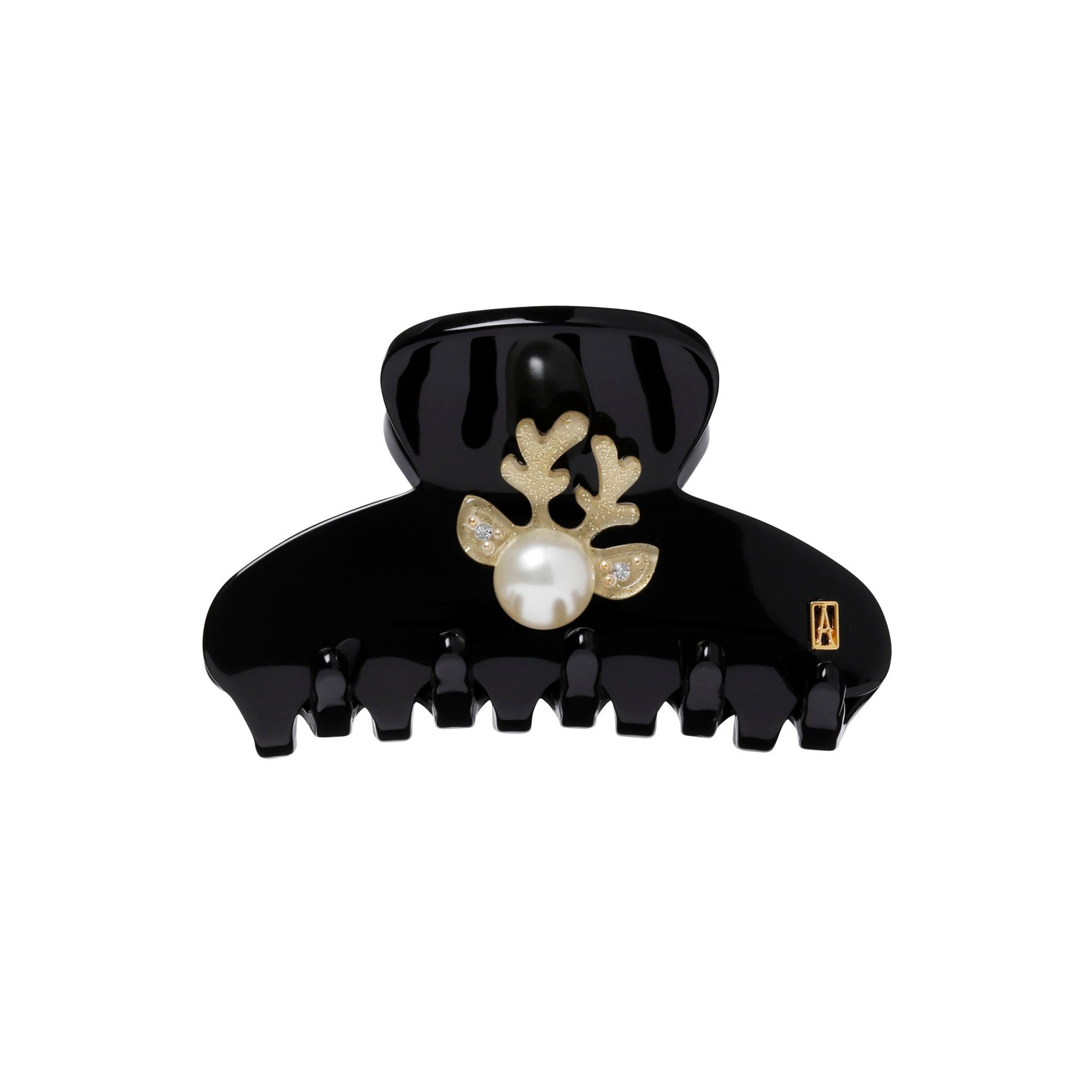 ALEXANDRE DE PARIS S クリップ アレクサンドル ドゥ パリ ヘアアクセサリー バレッタ・ヘアクリップ・ヘアピン ブラック【送料無料】のサムネイル