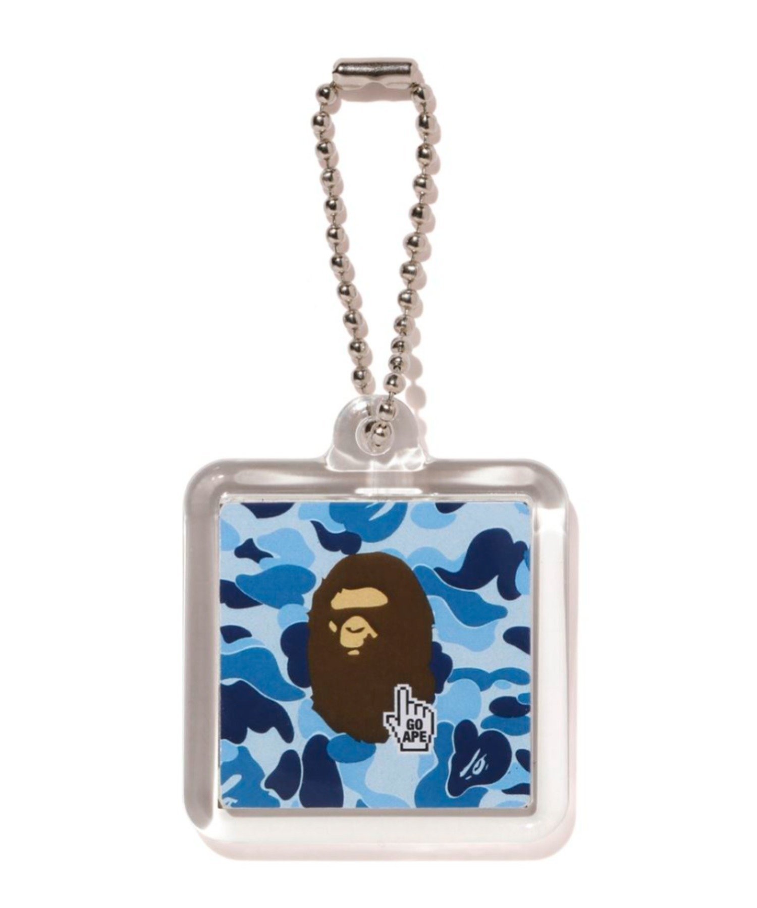 A BATHING APE BAPE CAMO GO APE POINTER KEYCHAIN ア ベイシング エイプ ファッション雑貨 チャーム・キーチェーン ブルー グリーン ネイビー ピンク