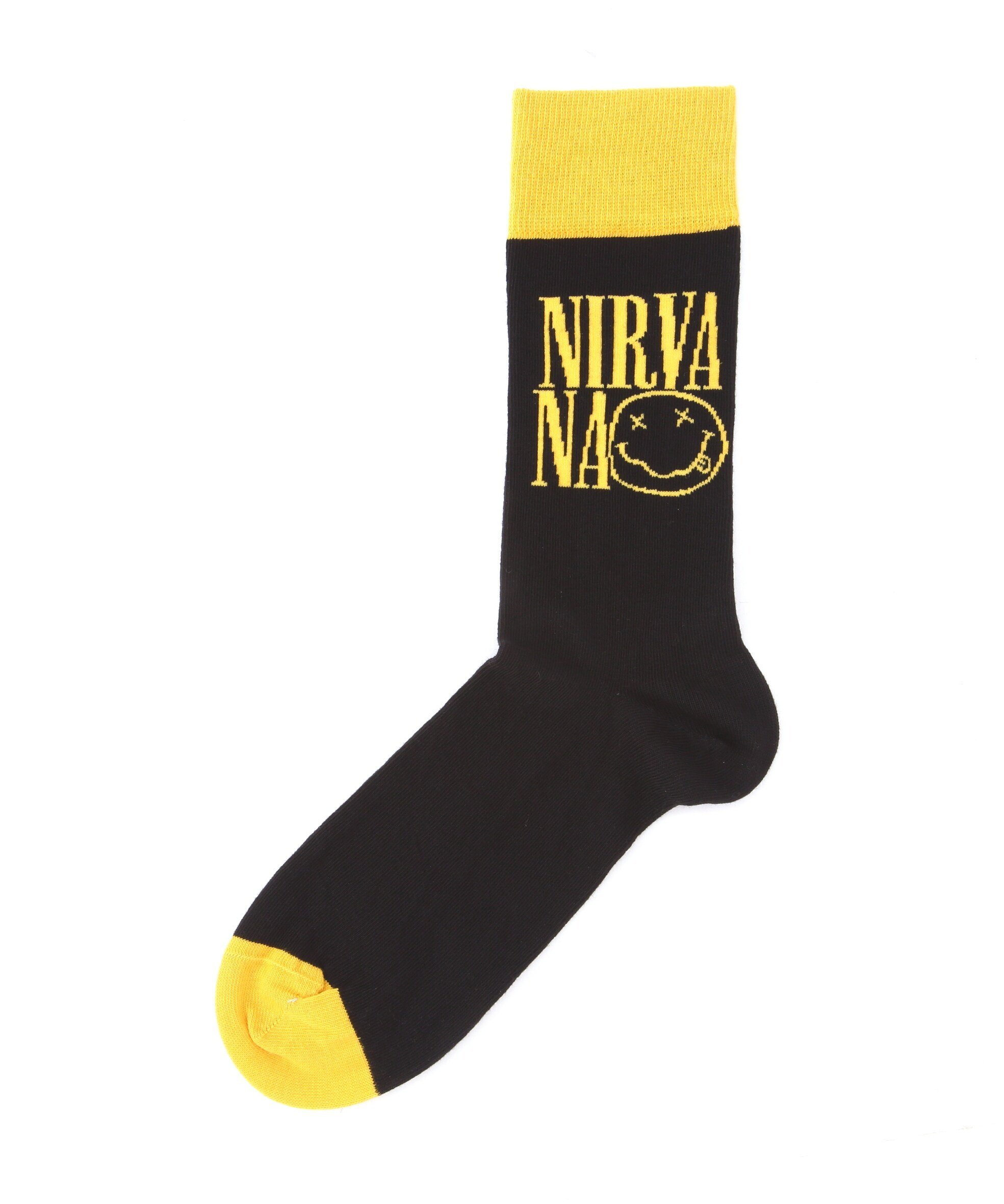 BEAVER NIRVANA/ニルヴァーナ LOGO STACKED SOCKS ソックス ビーバー 靴下・レッグウェア 靴下 ブラック