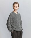 【SALE/30%OFF】BEAUTY&YOUTH UNITED ARROWS クリスプ アゼ フォルム クルーネック ニット -ウォッシャブル- ユナイテッドアローズ アウトレット トップス ニット グレー ブラック【送料無料】