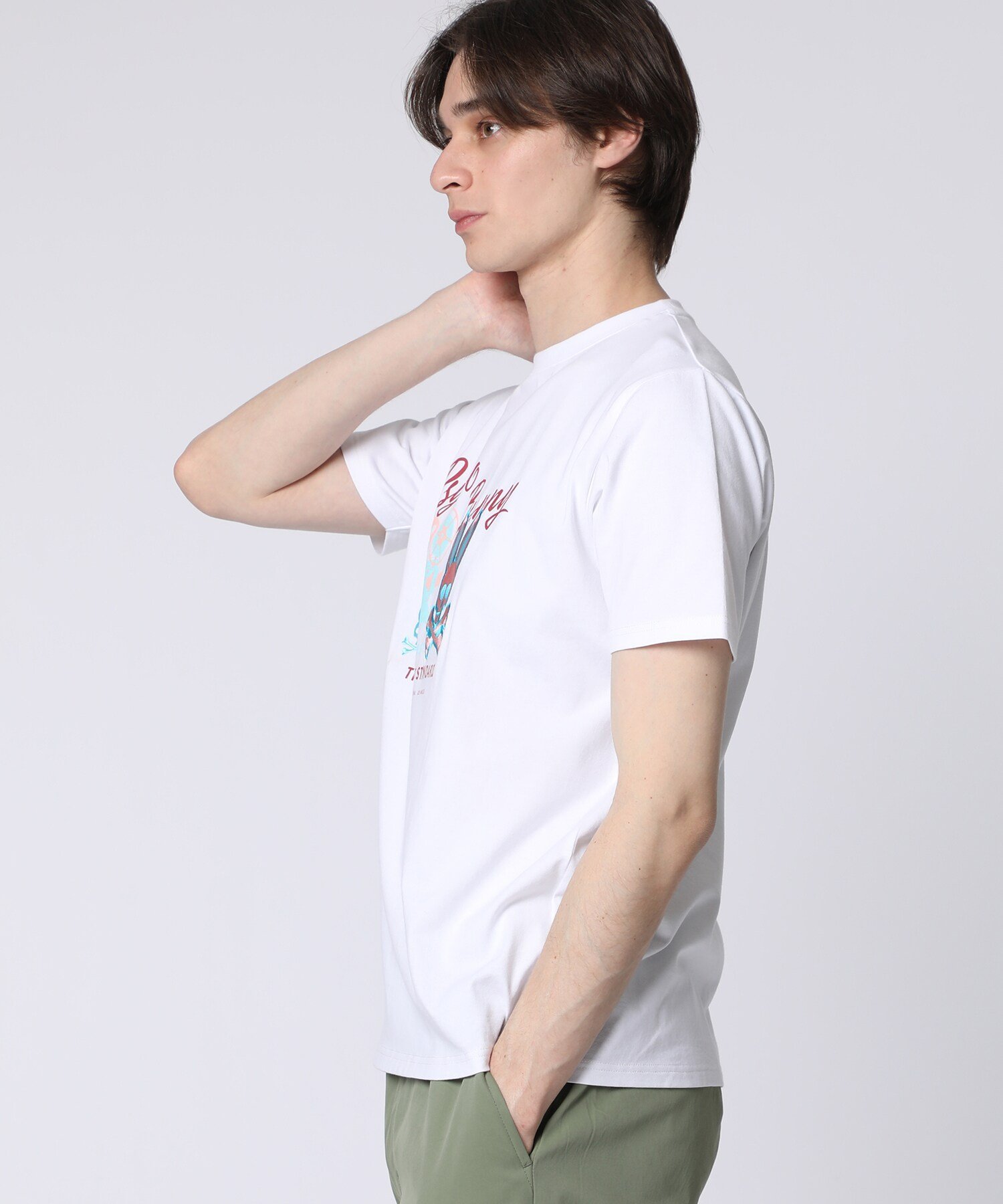 Psycho Bunny MOVIEモチーフ グラフィックTシャツ サイコバニー トップス カットソー・Tシャツ ホワイト ブラック【送料無料】