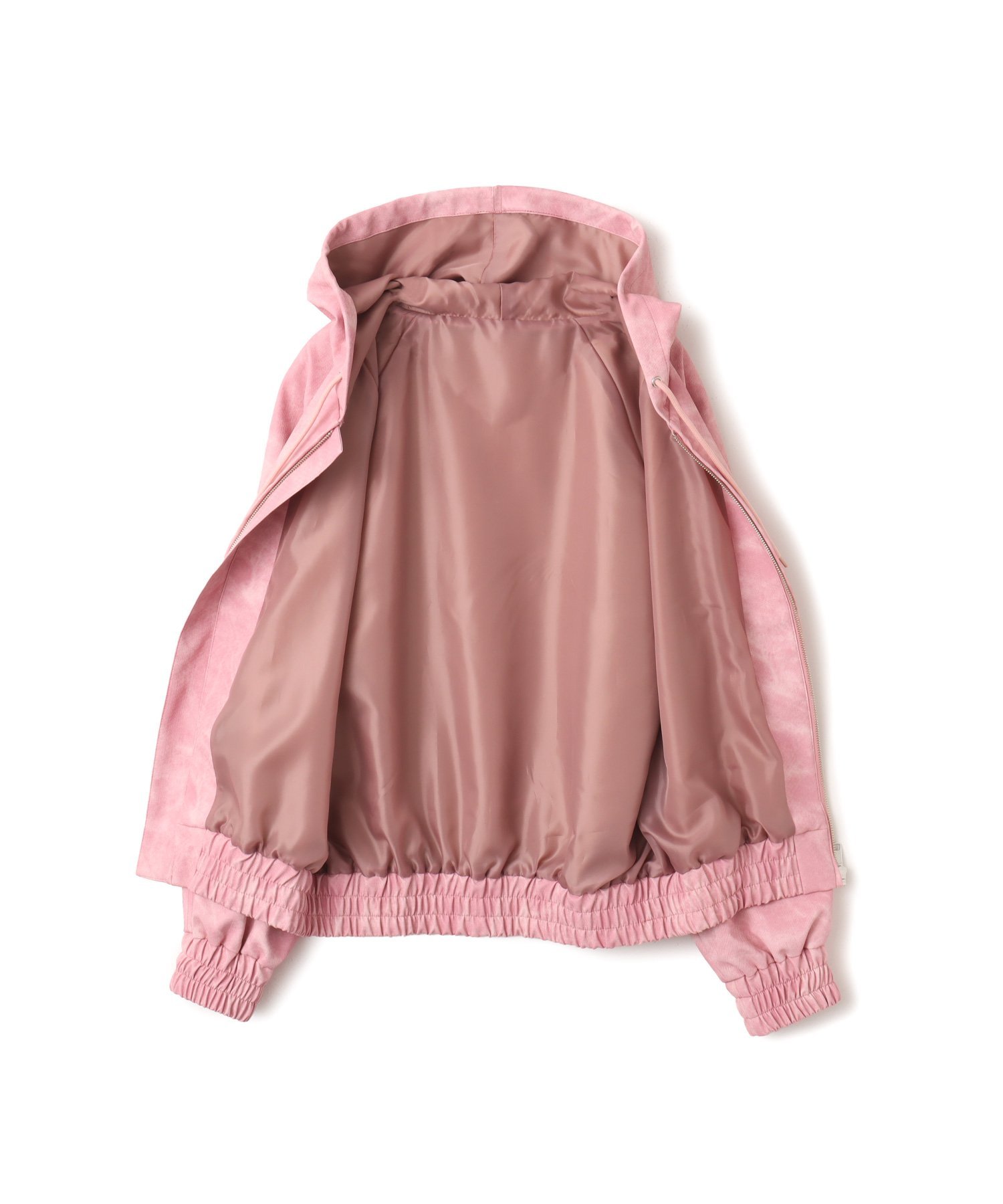 atmos pink atmos pink Faux Leather Hoodie Jacket PINK アトモス ジャケット・アウター その他のジャケット・アウター ピンク