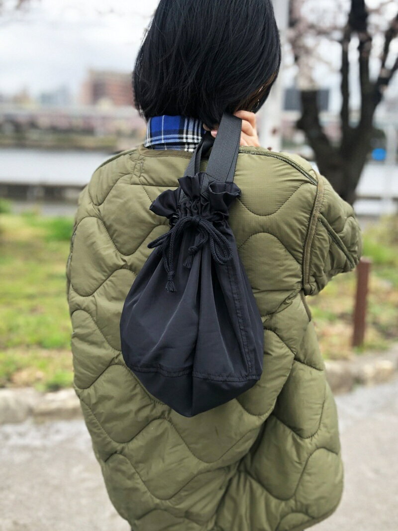 United Athle ユナイテッドアスレ/(U)リップストップ ドローストリングバック イールド バッグ トートバッグ ブラック グレー カーキグリーン ベージュ