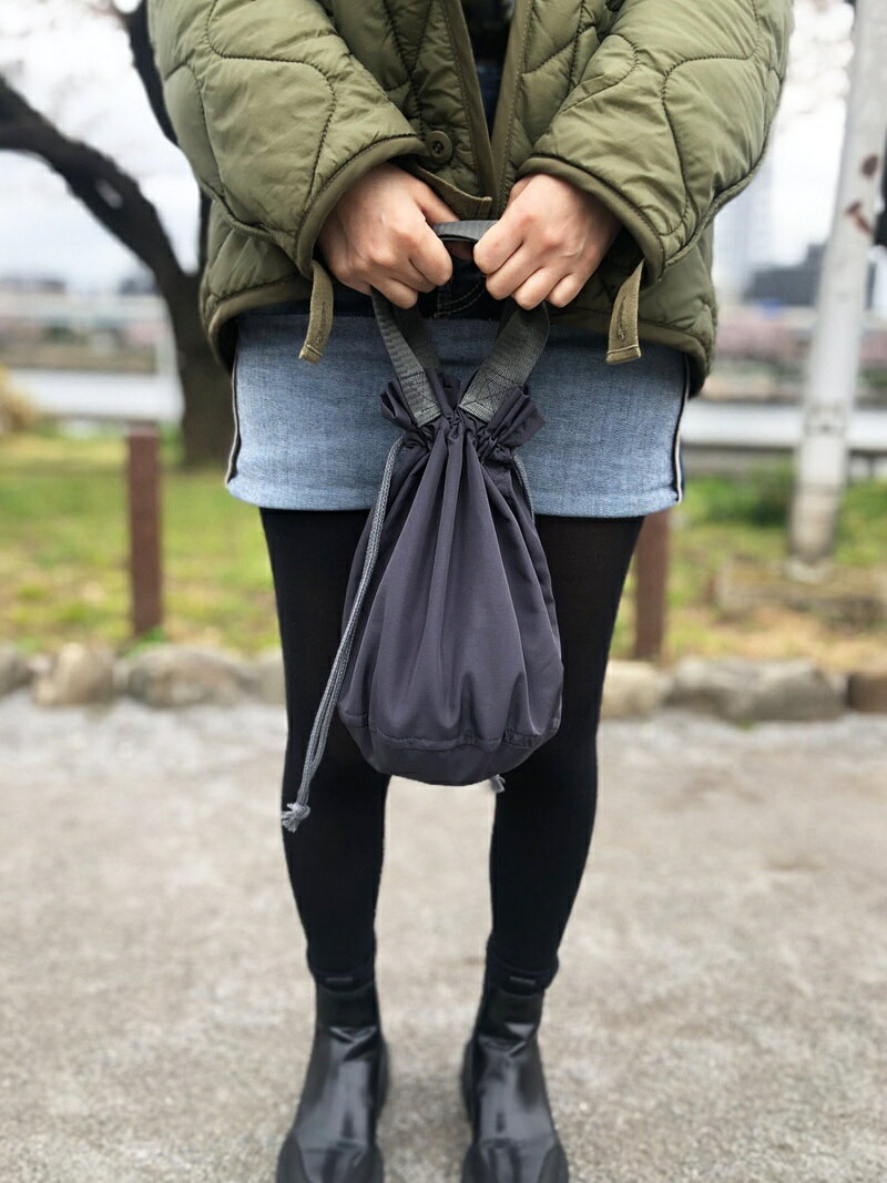 United Athle ユナイテッドアスレ/(U)リップストップ ドローストリングバック イールド バッグ トートバッグ ブラック グレー カーキグリーン ベージュ