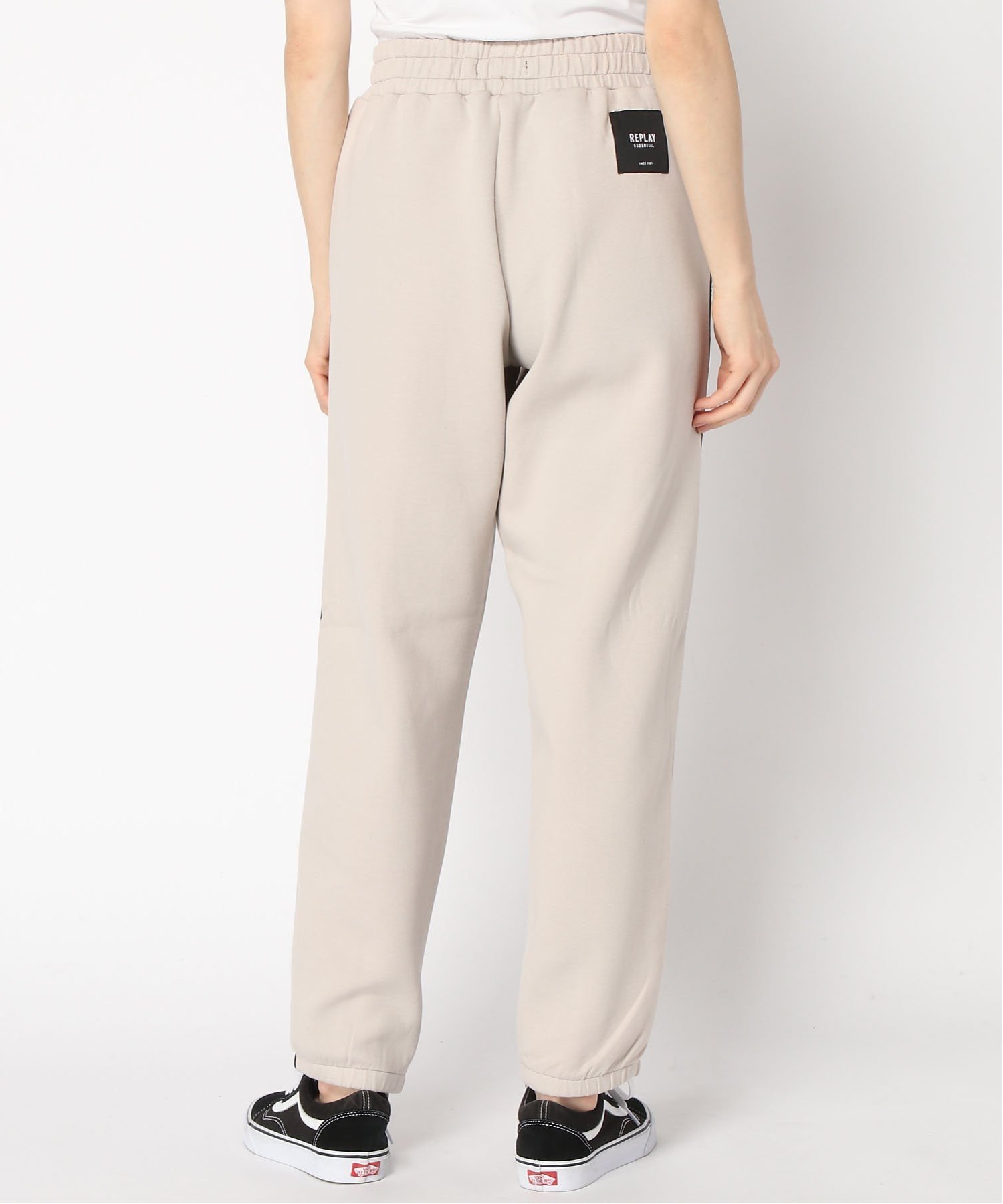 【SALE／70%OFF】REPLAY (W)ボンディッドヘビーピケコットンフリースパンツ リプレイ パンツ その他のパンツ ベージュ【送料無料】