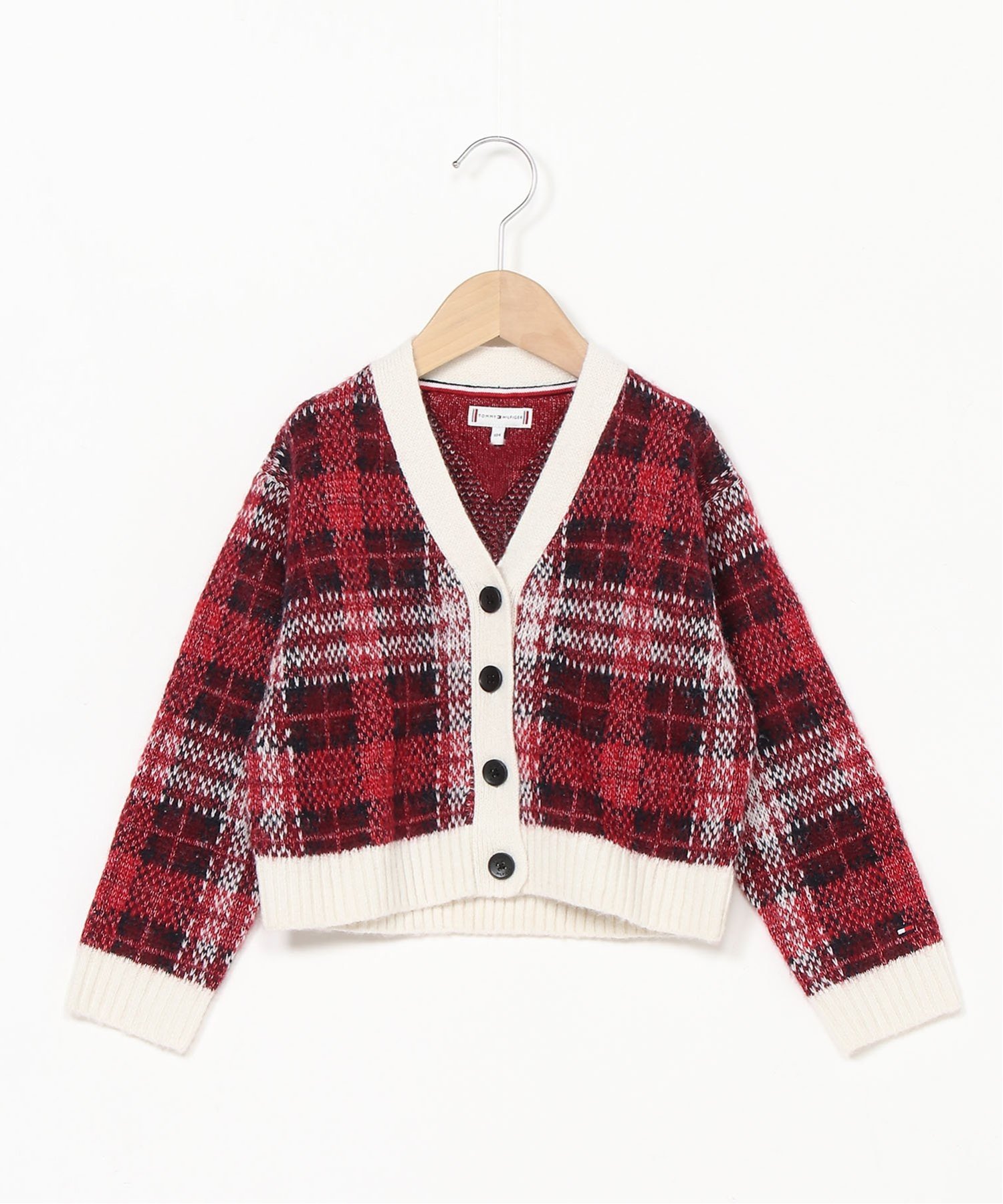 【SALE／40%OFF】TOMMY HILFIGER (K)TOMMY HILFIGER(トミーヒルフィガー) GIRLS トミータータンカーディガン トミーヒルフィガー トップス カーディガン レッド【送料無料】