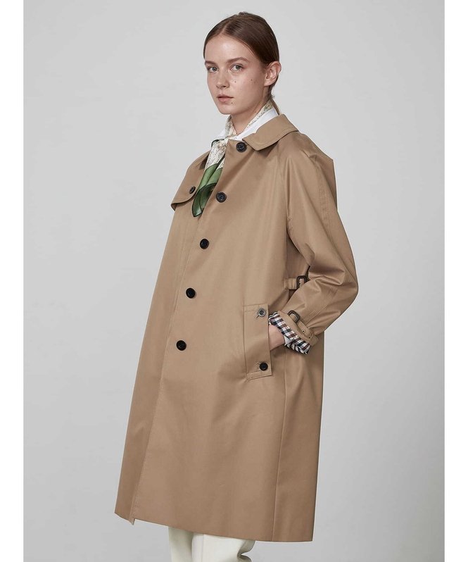 Aquascutum WOMEN BASIC SINGLE TRENCH COAT アクアスキュータム ジャケット アウター その他のジャケット アウター ベージュ ネイビー【送料無料】