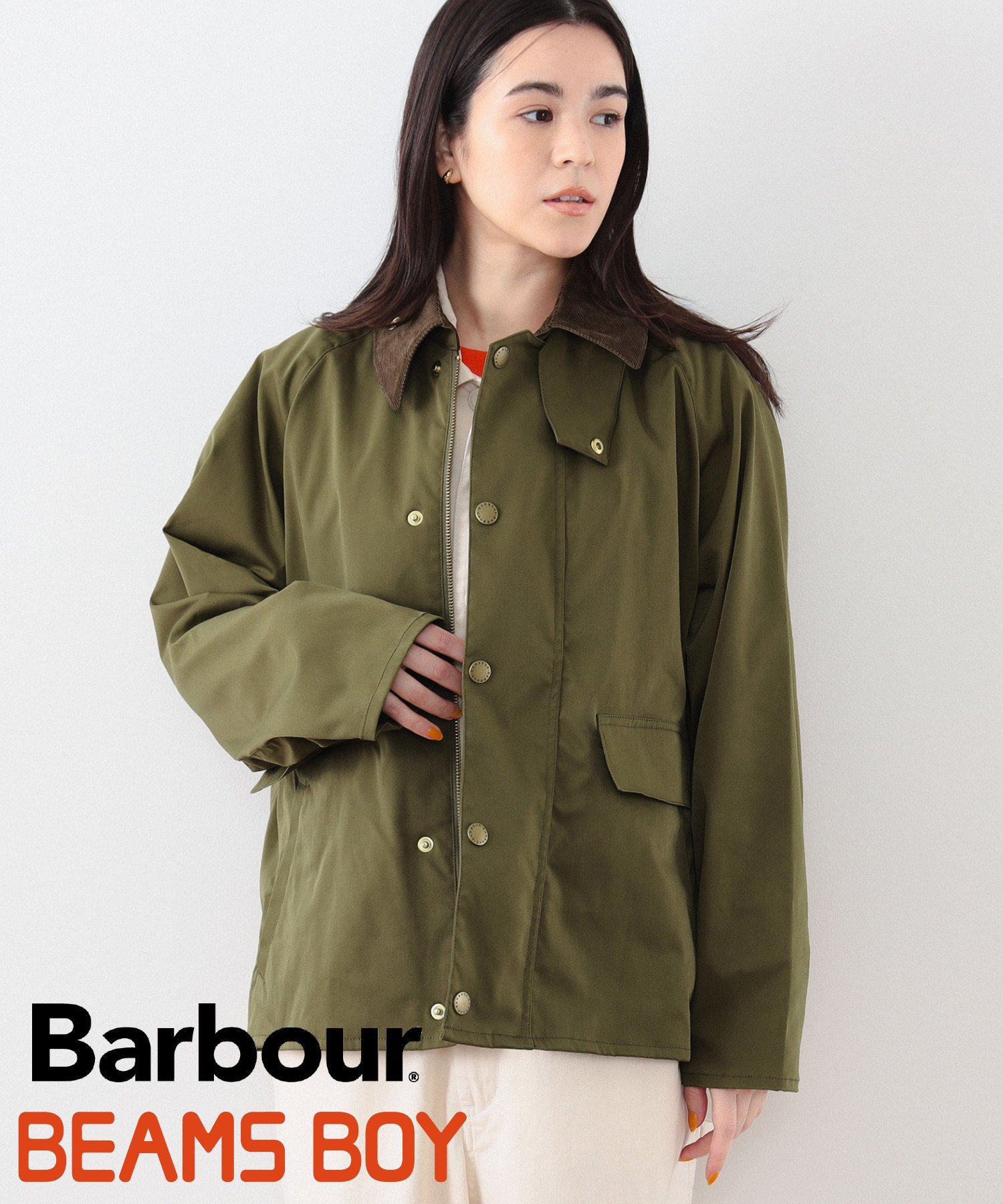 BEAMS BOY Barbour BEAMS BOY / 別注 Thornbury Jacket 24SS バブアー 春アウター スプリングコート ソーンベリージャケット ビームス ウイメン ジャケット アウター ブルゾン ジャンパー カーキ ネイビー【送料無料】