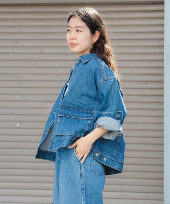 【SALE/20%OFF】B:MING by BEAMS 【4/10新規値下げ】デニムジャケット(S~M) 25SS 春アウター ウォッシャブル Gジャン きれいめ denim ビーミング ライフストア バイ ビームス ジャケット・アウター デニムジャケット ブルー ネイビー【送料無料】