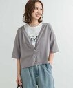 【SALE/30%OFF】URBAN RESEARCH DOORS 『UR TECH ひやサラクール』コットンラグラン半袖カーディガン アーバンリサーチドアーズ トップス カーディガン ネイビー ブラウン グレー【送料無料】