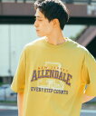 niko and ... アソートカレッジロゴTシャツ ニコアンド トップス カットソー・Tシャツ ホワイト イエロー グリーン ネイビー【送料無料】