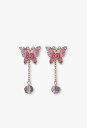 ANNA SUI 蝶モチーフ ピアス アナ スイ アクセサリー・腕時計 ピアス ピンク ブルー【送料無料】