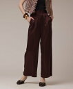 GRACE CONTINENTAL トリアセサテンワイドパンツ グレースコンチネンタル パンツ その他のパンツ グレー ブラウン【送料無料】