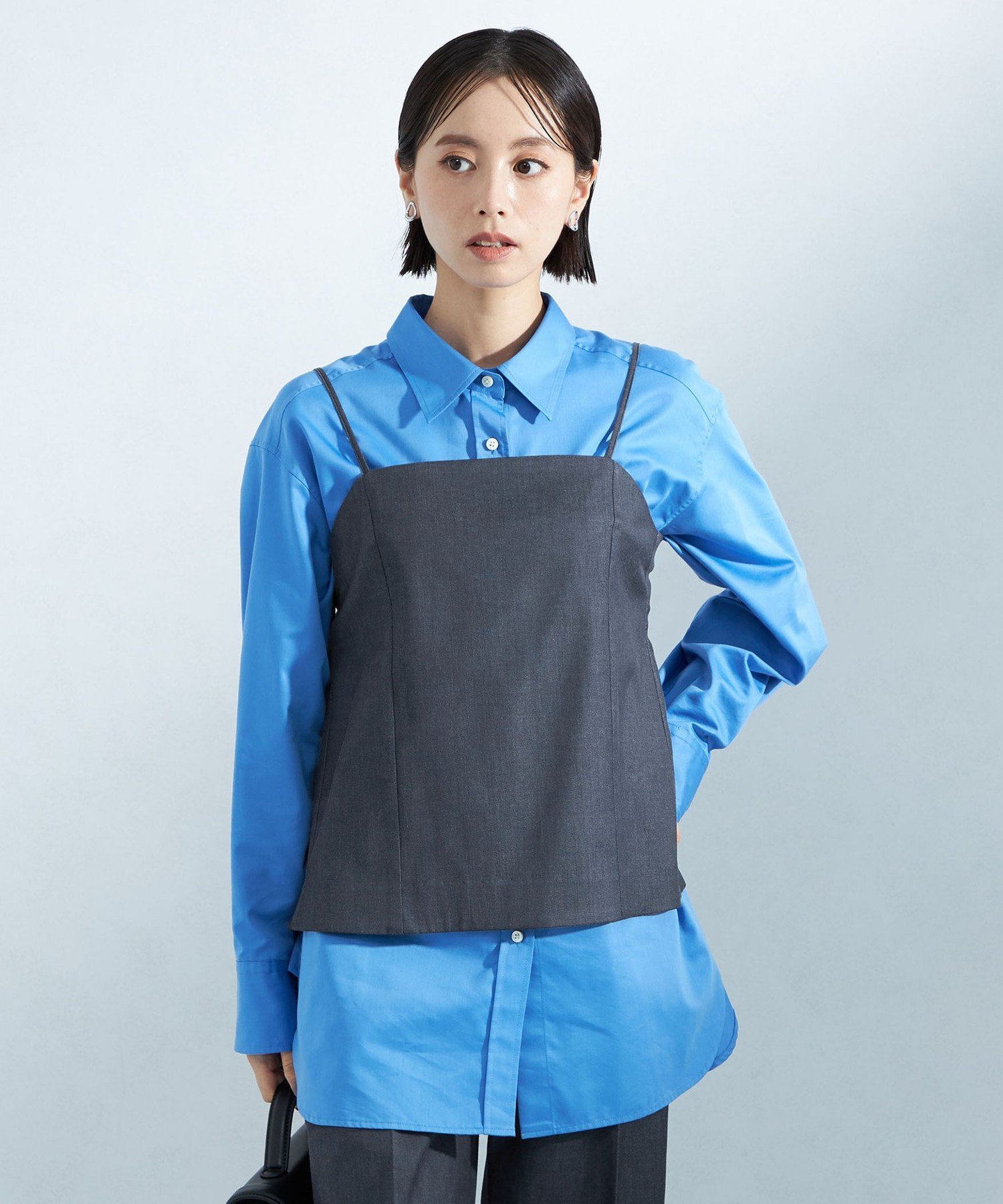 【SALE／50%OFF】UNITED ARROWS green label relaxing Greed グリード シャンブレー キャミソール -ウ..