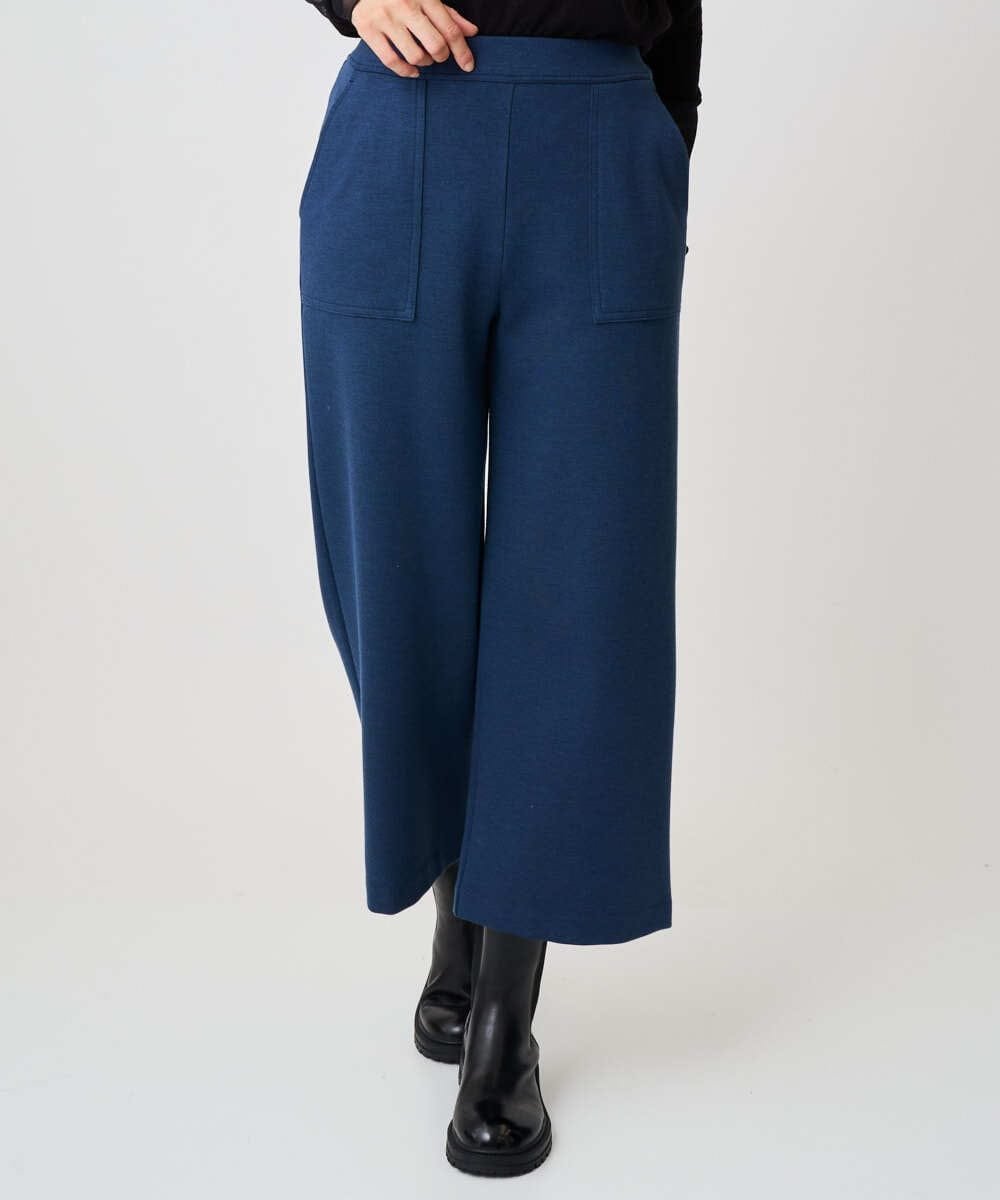 [新色追加/日本製]デュアルウォームガウチョパンツ ジョルジュ・レッシュ パンツ その他のパンツ ブラック ネイビー ベージュ ブラウン イエロー