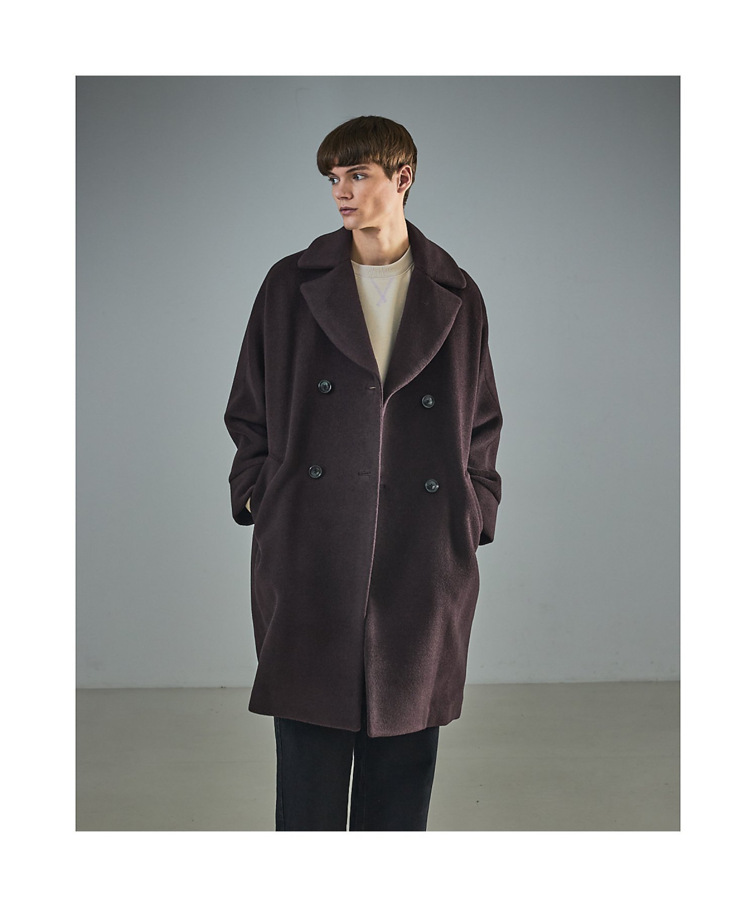 ABAHOUSE LASTWORD 【TICCA/ティッカ】別注 ウール テントコート / チェスターコート アバハウス ジャ..