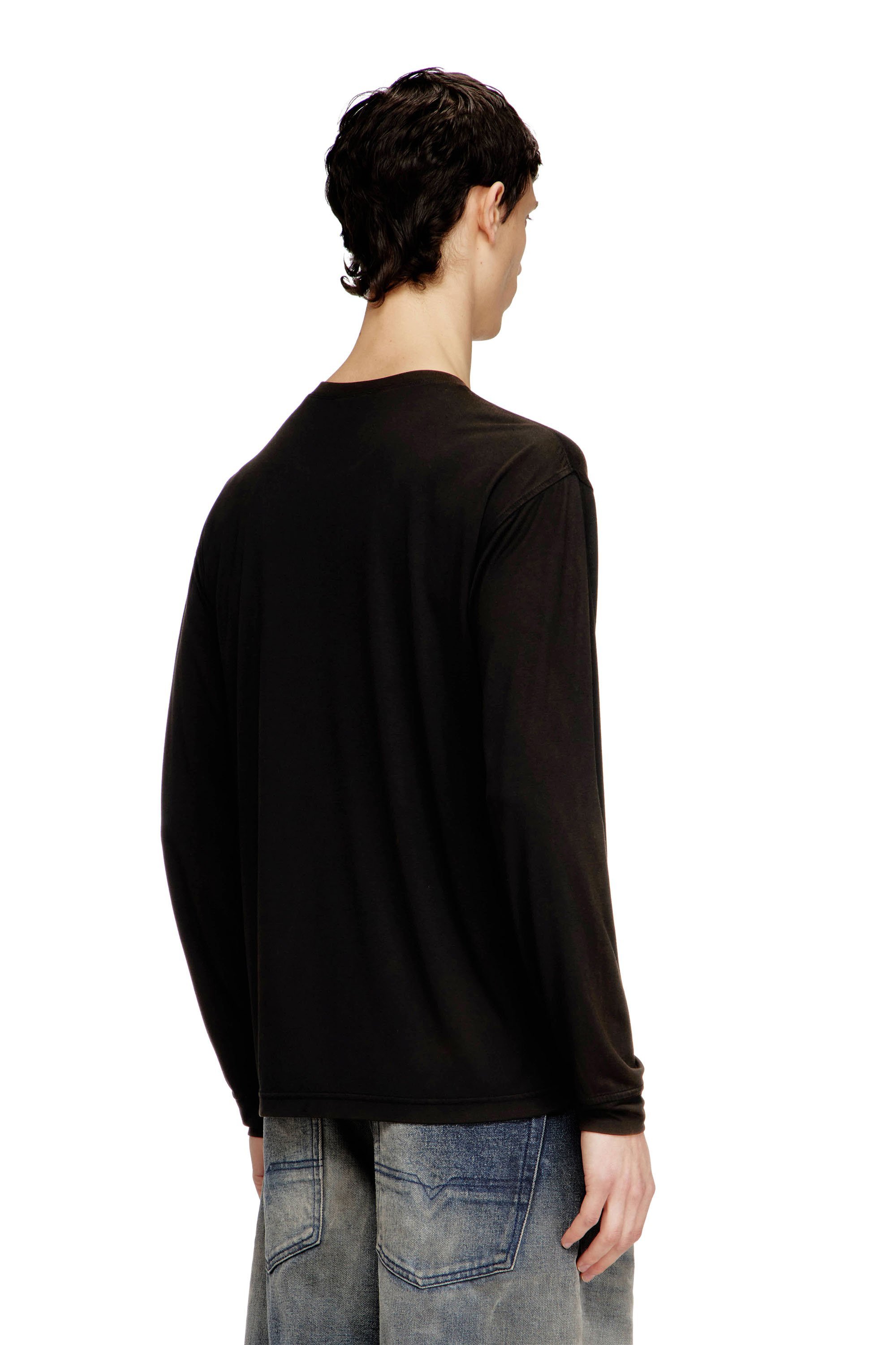 メンズ 長袖Tシャツ T-NORMS-LS ディーゼル トップス カットソー・Tシャツ ブラック