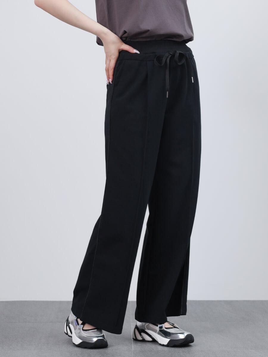 LASUD ペンシルサイドラインパンツ ラシュッド パンツ その他のパンツ ブラック