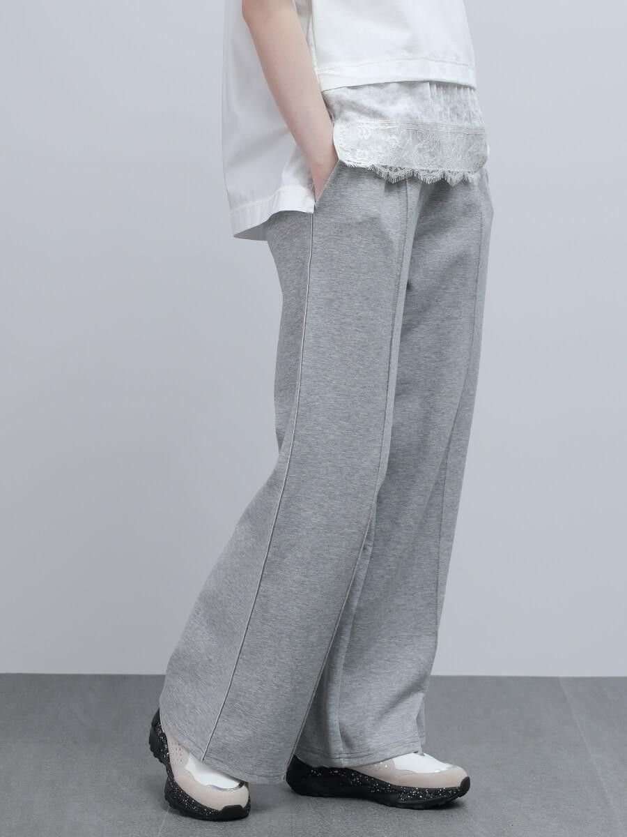 LASUD ペンシルサイドラインパンツ ラシュッド パンツ その他のパンツ ブラック