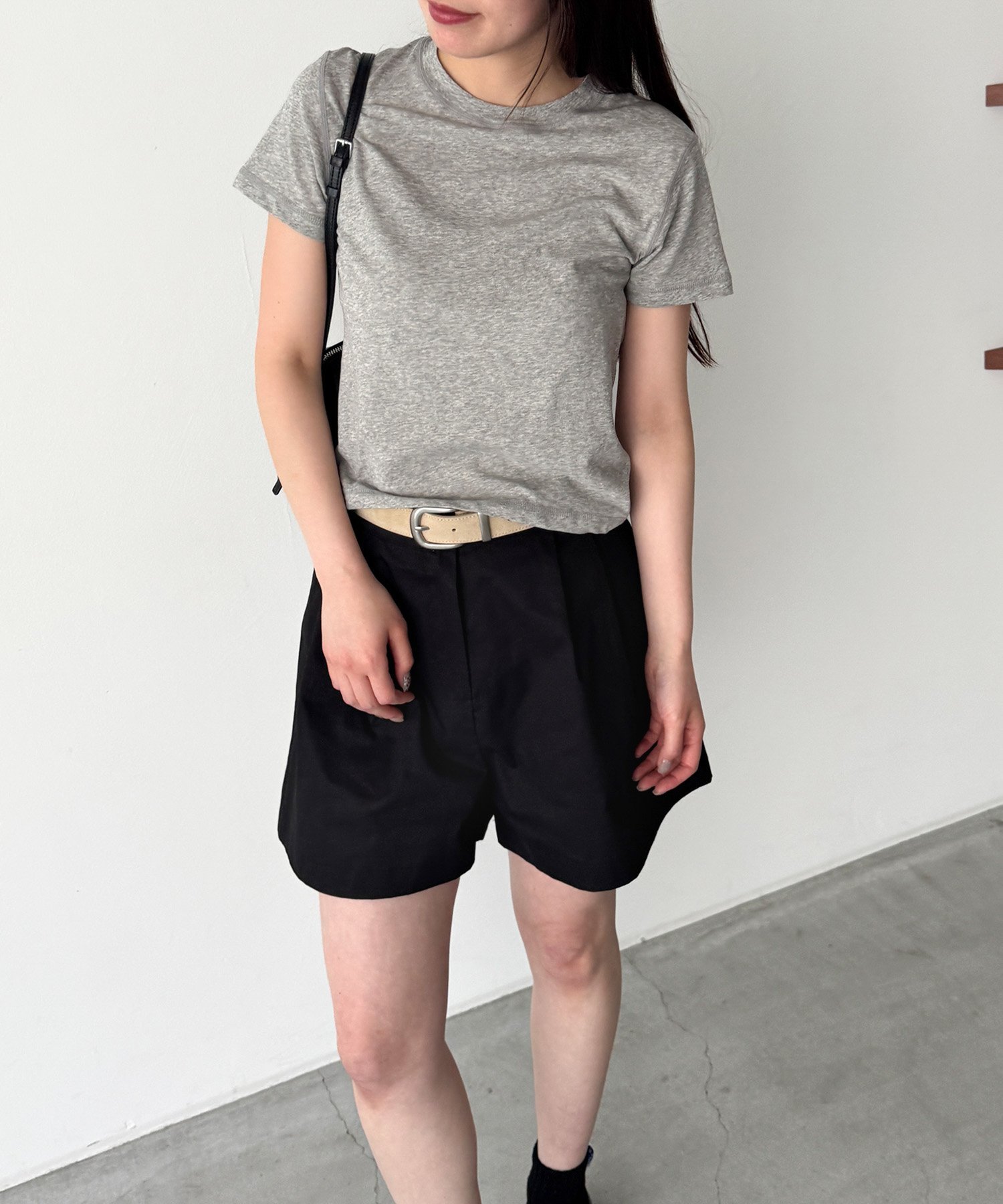 diggity コットンテンセルTシャツ キャナルジーン トップス カットソー・Tシャツ ネイビー グレー ブラック ホワイト